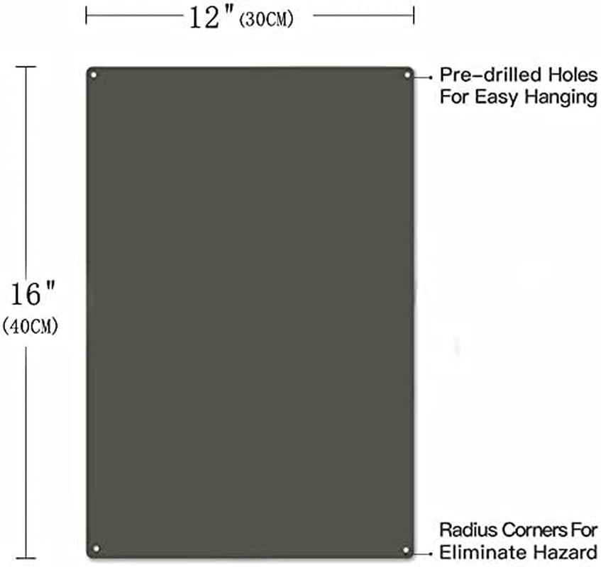 Retro Metal Tin Sign Vintage Fox Drink Tea Aluminum Sign for Home Coffee Wall Decor 12X16 Inch