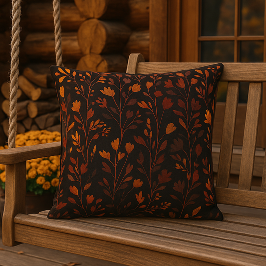 Autumn Floral Outdoor Pillow