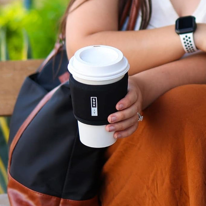 Hotsok Coffee & Tea Reusable Insulated Neoprene Cup Sleeve (English Garden Picnic)