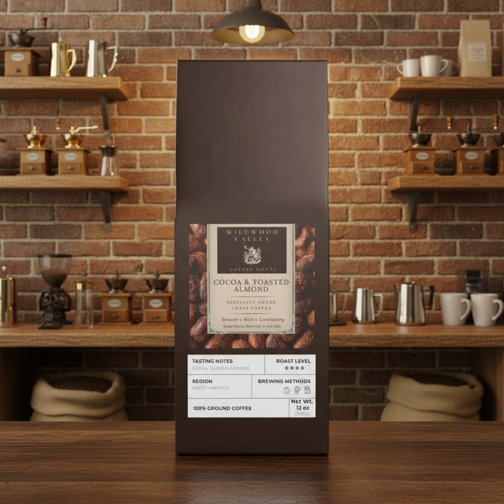 Cocoa & Toasted Almonds Coffee Blend | Medium-Dark Roast