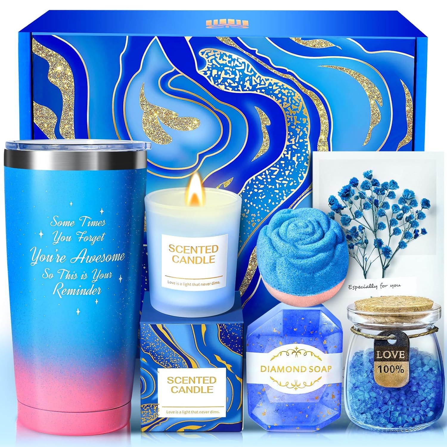 “You’re Awesome” Luxury Spa Gift Box – 7-Piece Relaxation Set for Women