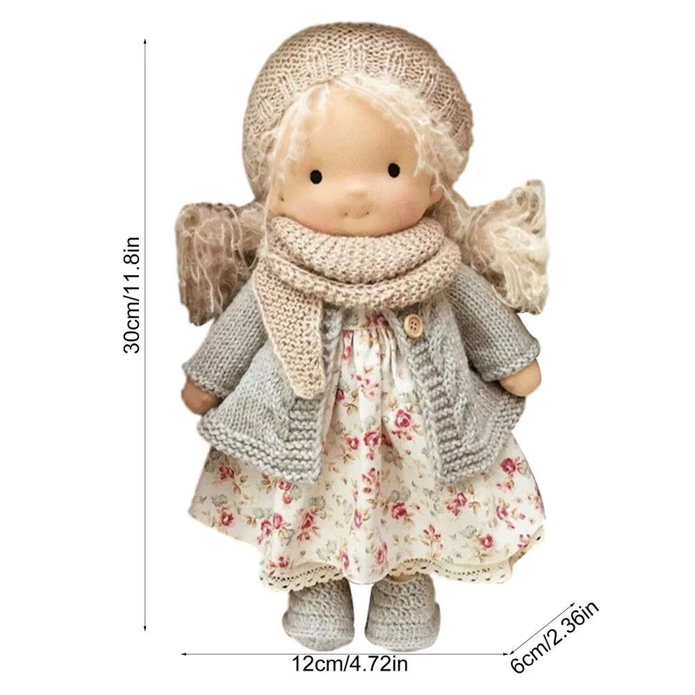 Handmade Waldorf Doll Kawaii Little Girl Dolls Soft Stuffed Plush Toy Children'S Surprise Gifts for Boys Girls Christmas Party