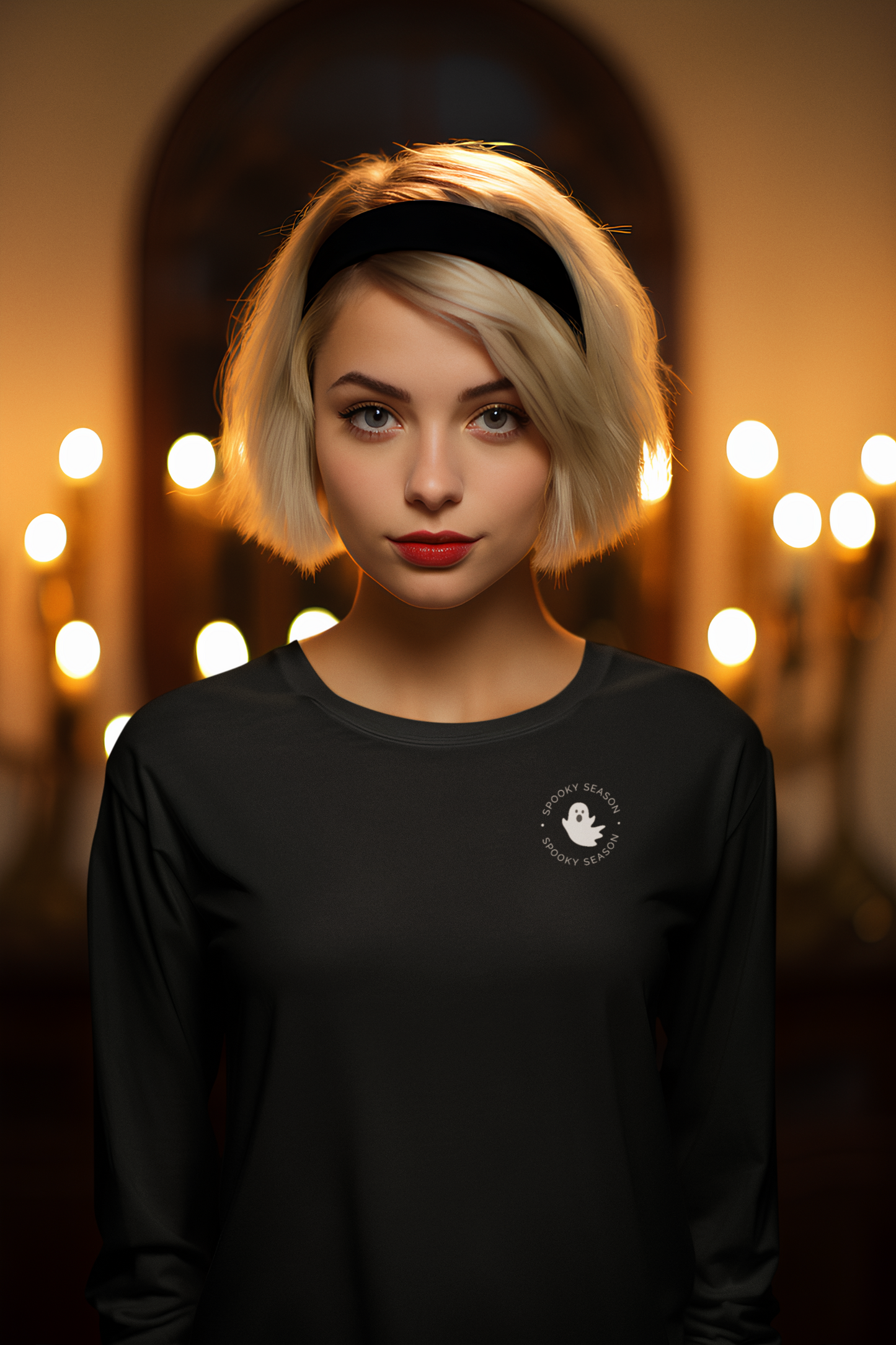 Spooky Season Minimalist Long Sleeve Tshirt